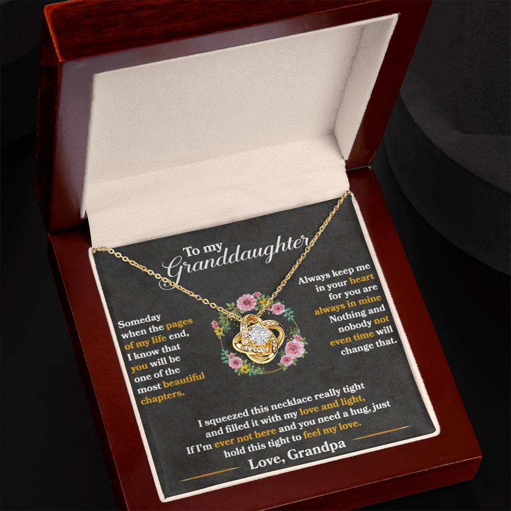 Keep Me In Your Heart - Love Knot Necklace