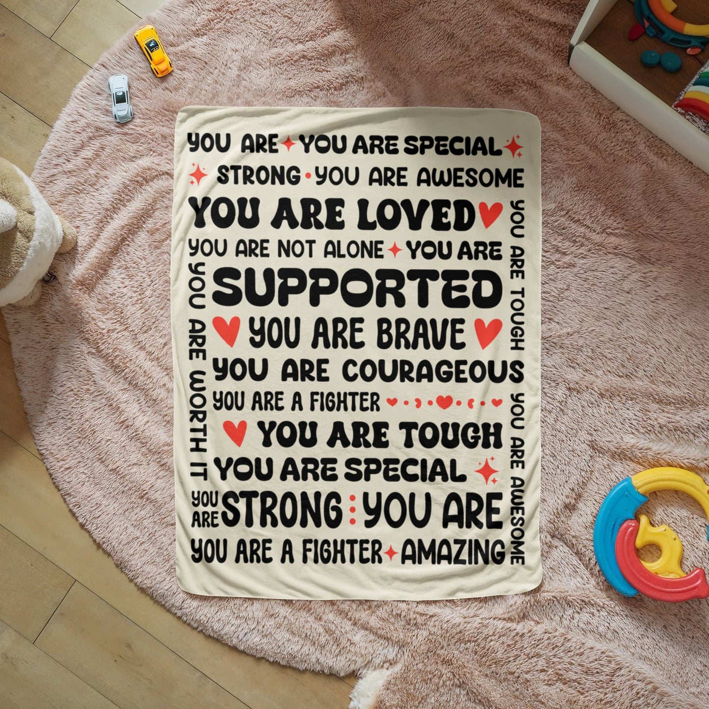 To My Daughter Braver (From Mom) – Sherpa Fleece Blanket